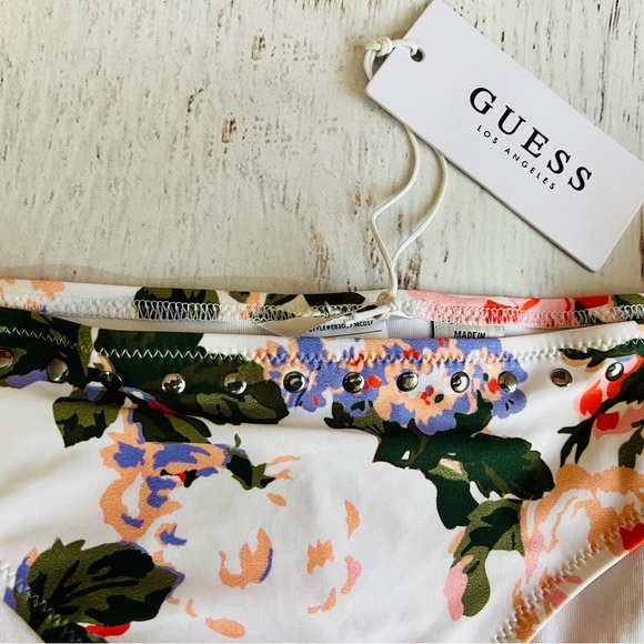 Women’s Guess Floral Bikini Bottom Medium, New - Picture 14 of 14
